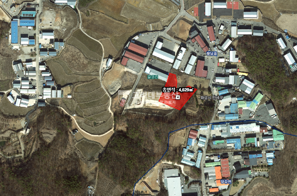 경기 화성만세구 향남읍 길성리 대지 1418평 ㅣ공장부지 ㅣ 향남IC 5분 매매 매물번호 10044 사진 1